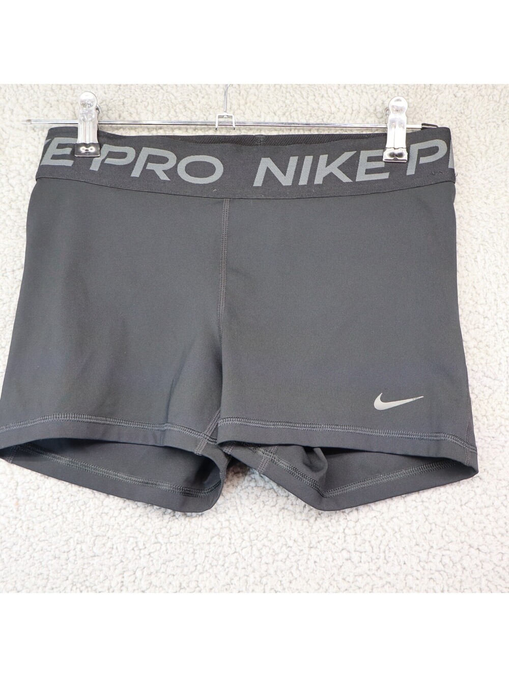 Nike Black Women Shorts Medium Pro 3” Athletic Training Gym
